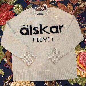 Banana Republic "alskar / love" sweater